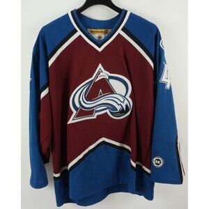 Vintage KOHO Colorado Avalanche NHL Rob Blake #4 Mens 2XL Hockey Jersey Air Knit